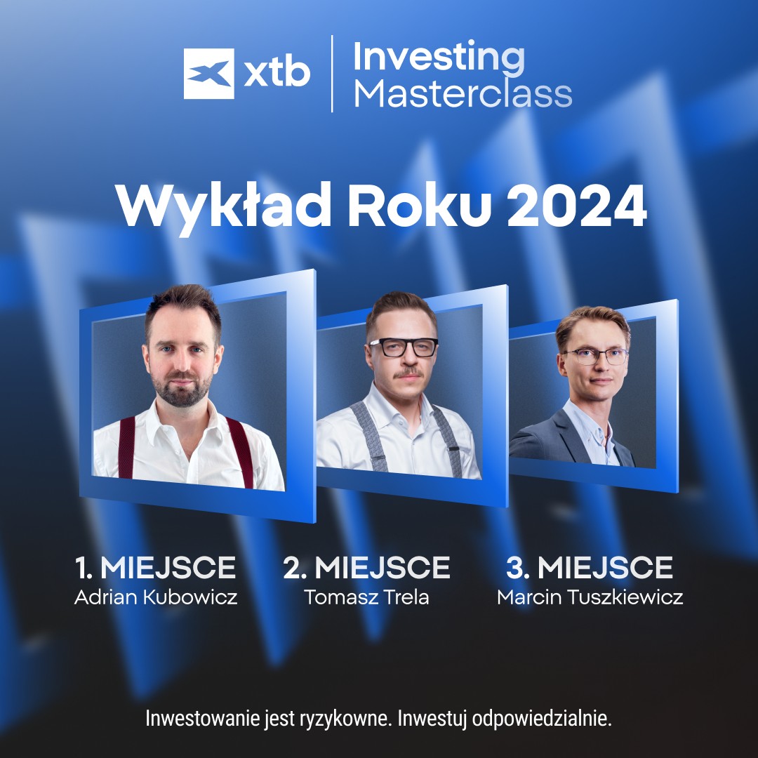 Adrian Kubowicz podczas XTB Investing Masterclass 2024